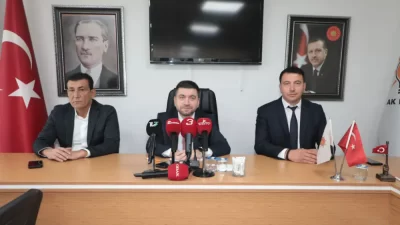 AK Parti Afyonkarahisar İl Başkanı Hüseyin Sevim, düzenlediği basın toplantısında
