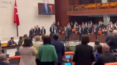 TBMM Genel Kurulu’nda Can Atalay için düzenlenen olağanüstü oturumda kan