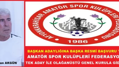 Amatör Spor Kulüpleri Federasyonu Başkanı Orhan Küçüksarıcı’nın mazereti nedeniyle istifa