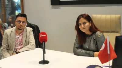 Atatürk İlkokulu Okul Aile Birliği Başkanı Gamze Demir, yardımcısı Kadir