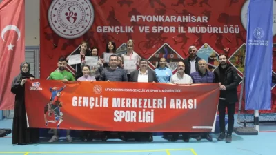 Afyonkarahisar’da düzenlenen Gençlik Merkezleri Arası Spor Ligi GENÇLİG Masa Tenisi