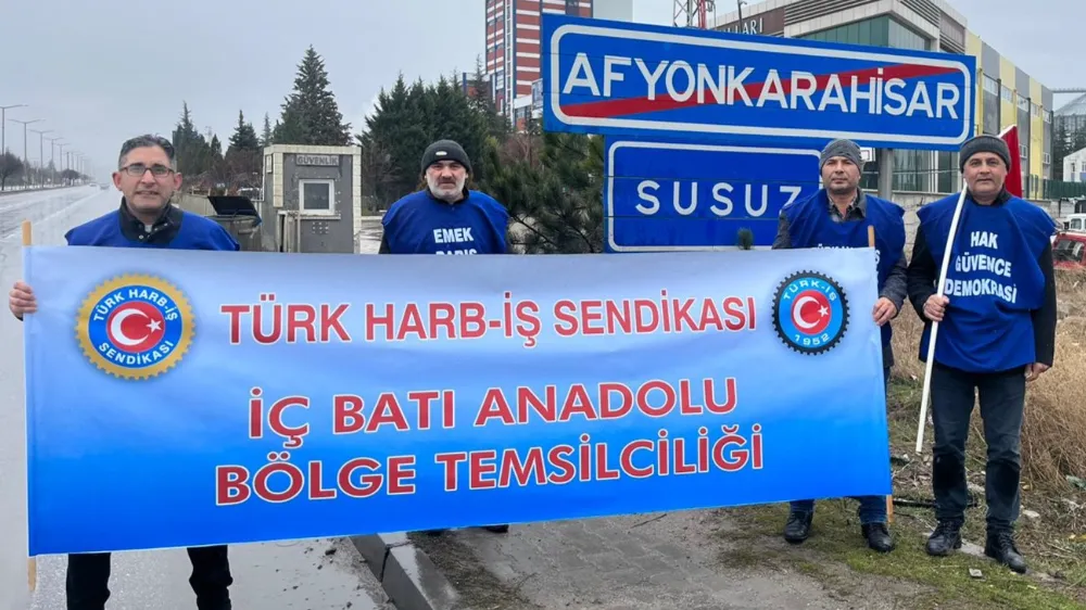 Türk Harb-İş Sendikası üyeleri,