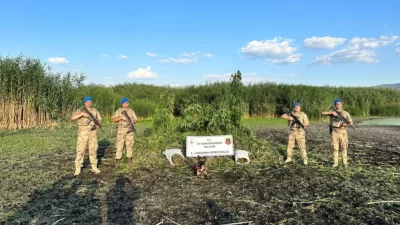 Afyonkarahisar İl Jandarma Komutanlığı, uyuşturucu ile mücadele kapsamında drone ve