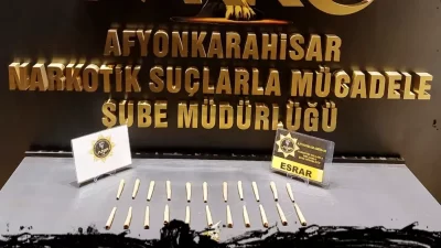Afyonkarahisar Emniyet Müdürlüğü, Narkotik Suçlarla Mücadele Şube Müdürlüğü tarafından gerçekleştirilen