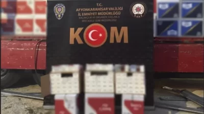 Afyonkarahisar İl Emniyet Müdürlüğü ekipleri, kaçakçılık faaliyetleriyle mücadele kapsamında başarılı